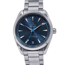 将图像加载到图库查看器中,OMEGA Seamaster Aqua Terra 150m Co-Axial Master Chronometer W41mm Stainless Steel Blue Dial220.10.41.21.03.002