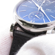Load image into Gallery viewer, IWC IWC Portofino Chronograph 39 Laureus Sports for Good, Limited Edition of 1000 Pieces Worldwide W39mm Stainless Steel Leather Blue DialIW391408