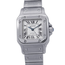 将图像加载到图库查看器中,CARTIER Santos Garbe SM H25mm×W24mm Stainless Steel Silver DialW20054D6