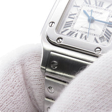 将图像加载到图库查看器中,CARTIER Santos Garbe SM H25mm×W24mm Stainless Steel Silver DialW20054D6