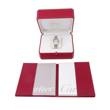 将图像加载到图库查看器中,CARTIER Santos Garbe SM H25mm×W24mm Stainless Steel Silver DialW20054D6