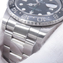 将图像加载到图库查看器中,ROLEX GMT MasterII W40mm Stainless Steel Black Dial116710LN