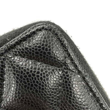 将图像加载到图库查看器中,CHANEL Classic Small Flap Zip Wallet BlackAP3177 Caviar Leather