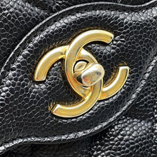 Load image into Gallery viewer, CHANEL Matelasse Single Flap W Chain Shoulder Bag Black Soft Caviar Leather