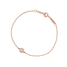 将图像加载到图库查看器中,TIFFANY&Co. Elsa Peretti Diamond by the Yard Bracelet 18K Pink Gold