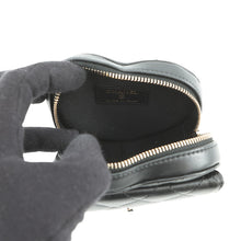 Load image into Gallery viewer, CHANEL Matelasse Heart Chain Shoulder Bag BlackAP2787 Lambskin