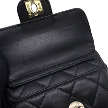 Load image into Gallery viewer, CHANEL Matelasse Heart Chain Shoulder Bag BlackAP2787 Lambskin