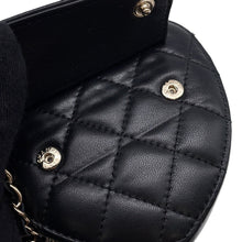 Load image into Gallery viewer, CHANEL Matelasse Heart Chain Shoulder Bag BlackAP2787 Lambskin