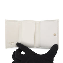 Load image into Gallery viewer, CHANEL Matelasse Classic Small Flap Wallet Tri-fold Wallet WhiteAP0230 Caviar Leather