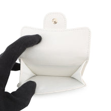 Load image into Gallery viewer, CHANEL Matelasse Classic Small Flap Wallet Tri-fold Wallet WhiteAP0230 Caviar Leather