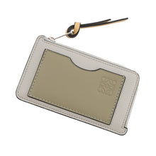 Load image into Gallery viewer, LOEWE Coin purse coin card holder Shell Gray/EucalyptusC660Z40X07 5666 Soft grain calf