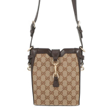 Load image into Gallery viewer, GUCCI Mini Bucket Shoulder Bag Beige/Brown782919 GG Canvas Leather