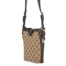 Load image into Gallery viewer, GUCCI Mini Bucket Shoulder Bag Beige/Brown782919 GG Canvas Leather