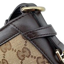 Load image into Gallery viewer, GUCCI Mini Bucket Shoulder Bag Beige/Brown782919 GG Canvas Leather