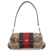 Load image into Gallery viewer, GUCCI Horsebit 2WAYShoulder Bag Beige764255 GG Canvas Leather