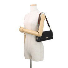 将图像加载到图库查看器中,GUCCI Luce Shoulder Bag Black786027 GG Canvas Leather Size Small