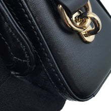 将图像加载到图库查看器中,GUCCI Luce Shoulder Bag Black786027 GG Canvas Leather Size Small