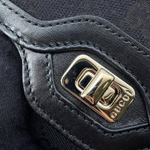 将图像加载到图库查看器中,GUCCI Luce Shoulder Bag Black786027 GG Canvas Leather Size Small
