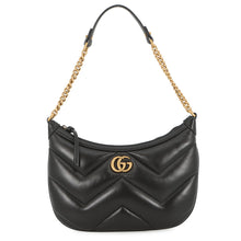 Load image into Gallery viewer, GUCCI GG Marmont ChainShoulder Bag Black777263 Leather Size Small