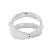 将图像加载到图库查看器中,HERMES Clou de H Double Round Ring Size 56/#16 SV925