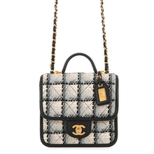 Load image into Gallery viewer, CHANEL Top handle ChainShoulder White/Black/MulticolorAS3652 Tweed Lambskin