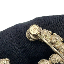 Load image into Gallery viewer, CHANEL Faux Pearl CC Logo Brooch WhiteABA144 Metal Faux Pearl Rhinestone