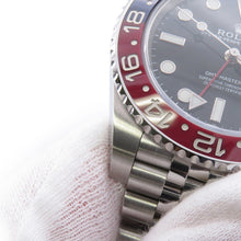 将图像加载到图库查看器中,ROLEX GMT Master II W40mm Stainless Steel Black Dial126710BLRO