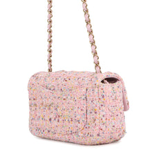 Load image into Gallery viewer, CHANEL Mini Matelasse ChainShoulder Bag PinkA69900 Tweed Sequins Size 20