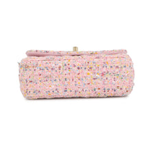 Load image into Gallery viewer, CHANEL Mini Matelasse ChainShoulder Bag PinkA69900 Tweed Sequins Size 20