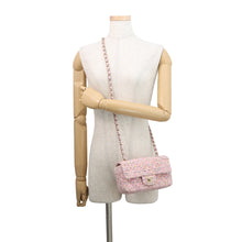 Load image into Gallery viewer, CHANEL Mini Matelasse ChainShoulder Bag PinkA69900 Tweed Sequins Size 20