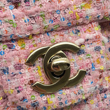 Load image into Gallery viewer, CHANEL Mini Matelasse ChainShoulder Bag PinkA69900 Tweed Sequins Size 20