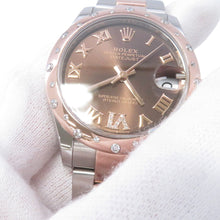 Load image into Gallery viewer, ROLEX Datejust Diamond Bezel W31mm Stainless Steel K18PG Chocolate Dial278341RBR
