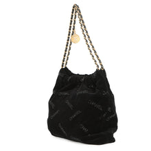 将图像加载到图库查看器中,CHANEL CHANEL 22 Sequins Shoulder Bag BlackAS3260 Velour Size Small