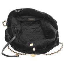 将图像加载到图库查看器中,CHANEL CHANEL 22 Sequins Shoulder Bag BlackAS3260 Velour Size Small