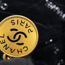 将图像加载到图库查看器中,CHANEL CHANEL 22 Sequins Shoulder Bag BlackAS3260 Velour Size Small