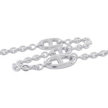 将图像加载到图库查看器中,HERMES Chaine d'Ancre Farandole Necklace Size 80 SV925