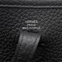 Load image into Gallery viewer, HERMES Evelyne Long Black Taurillon Clemence Size TPM