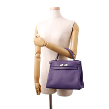 Load image into Gallery viewer, HERMES Kelly Retourne Iris Togo Leather Size 28