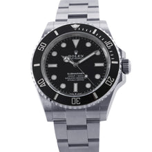 将图像加载到图库查看器中,ROLEX Submariner No-Date W41mm Stainless Steel Black Dial124060