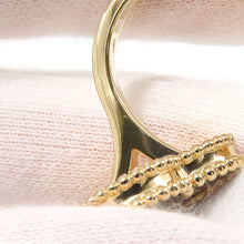 将图像加载到图库查看器中,Van Cleef & Arpels Magic Alhambra Entre Le Door Ring Size 51/#11VCARO3MI00 18K Yellow Gold
