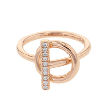 Load image into Gallery viewer, HERMES Echappee Ring Size PM/49/#9 18K Pink Gold