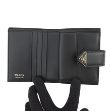 将图像加载到图库查看器中,PRADA City Calf Tab Bifold Wallet Black1MV204 2CNP F0002 Leather