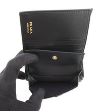 将图像加载到图库查看器中,PRADA City Calf Tab Bifold Wallet Black1MV204 2CNP F0002 Leather