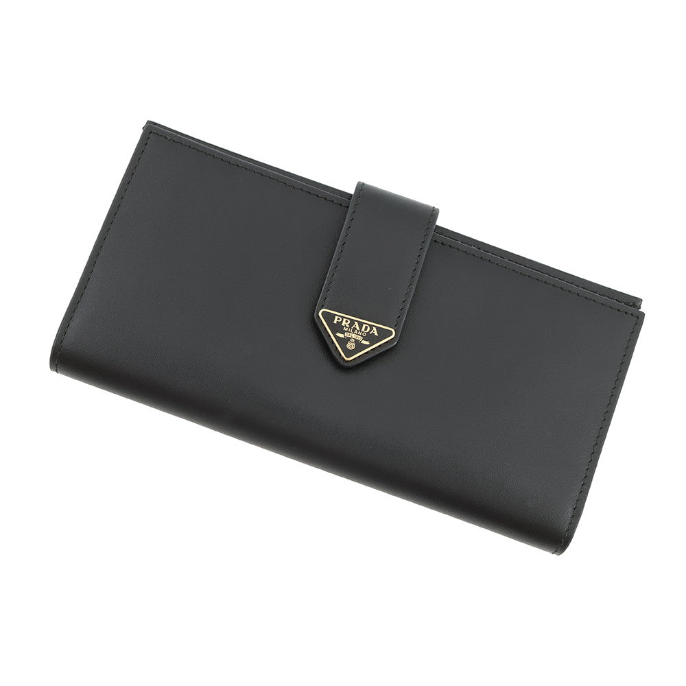 PRADA City Calf Tab Long Wallet Black1MV025 Leather– GALLERY RARE