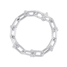 将图像加载到图库查看器中,TIFFANY&Co. Hardware Large Link Bracelet 14-frame Size Large60153089 SV925