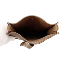 Load image into Gallery viewer, HERMES Evelyne Amazon Long Etoupe/Blue Indigo Taurillon Clemence Size TPM