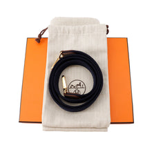 Load image into Gallery viewer, HERMES Evelyne Amazon Long Etoupe/Blue Indigo Taurillon Clemence Size TPM