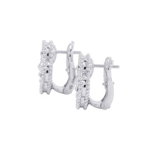 将图像加载到图库查看器中,Van Cleef & Arpels Vintage Alhambra Guilloche EarringsVCARP9XF00 18K White Gold
