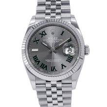 Load image into Gallery viewer, ROLEX Datejust 36 W36mm Stainless Steel K18WG Slate Dial126234