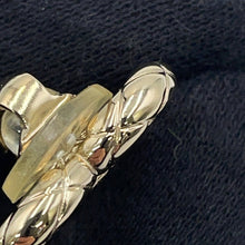 将图像加载到图库查看器中,CHANEL CC Logo Heart Earrings Champagne Gold Gold Plated Rhinestone
